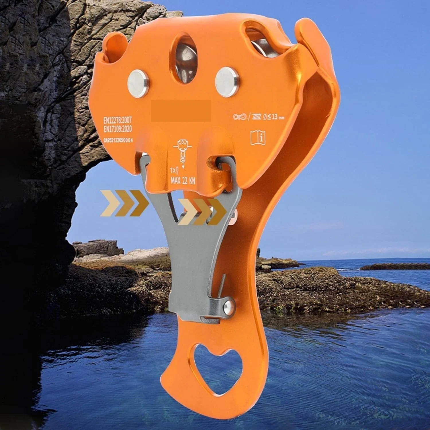 قرقره دوبل سرعت سیم بکسل صخره نوردی SEMONE برای بالابر، کشش و اتصال در سفرهای خارج از منزل