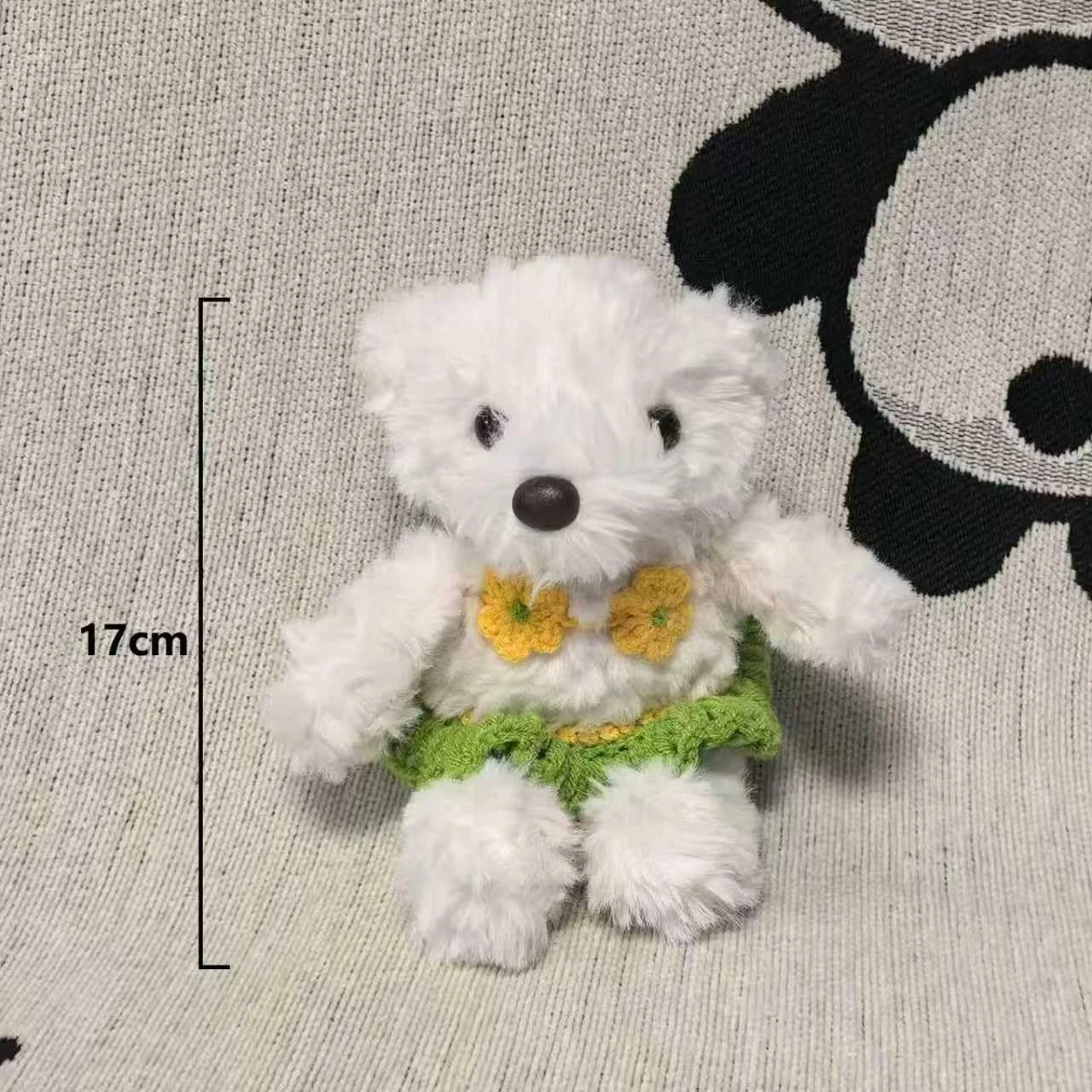 ست لباس برای عروسک 17 سانتی متری، ست بیکینی برای لباس عروسک 15-17 سانتی متری، لباس 2 تکه زیبا، قلاب بافی دست ساز (بدون عروسک)