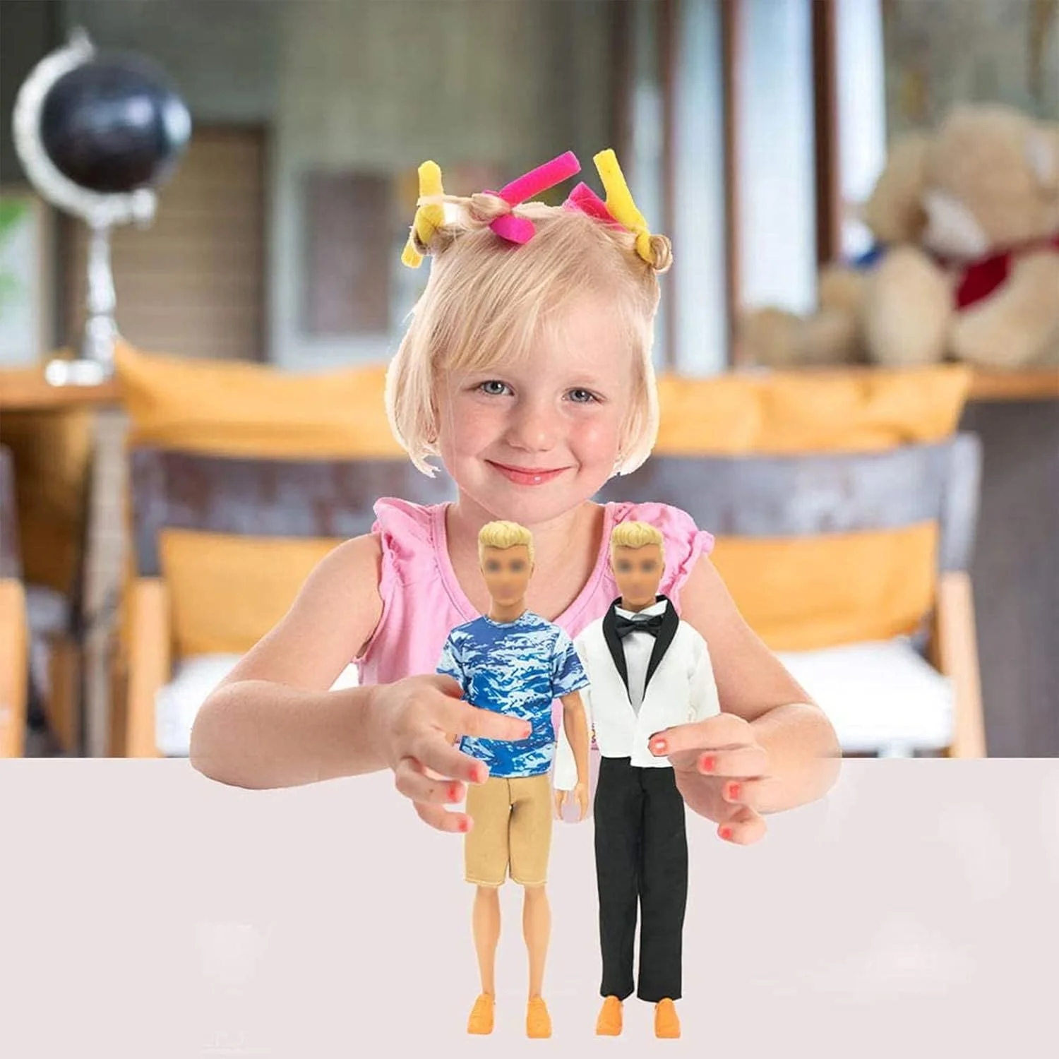 SOTOGO 42 تکه لباس عروسک پسرانه برای عروسک 12 اینچی شامل 19 ست لباس عروسک، لباس های غیر رسمی، لباس های شغلی، کت، شلوار و 4 شورت ساحلی