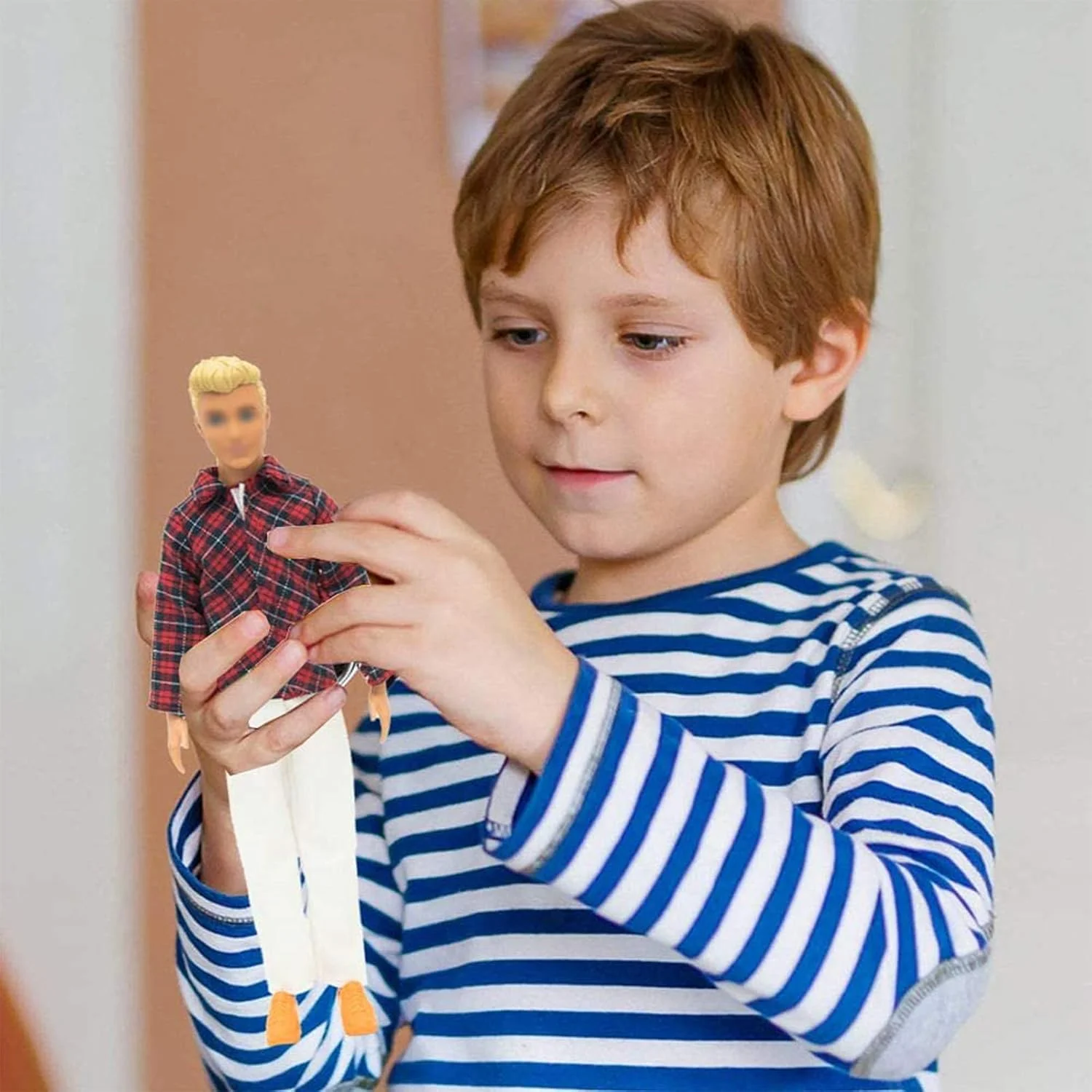 SOTOGO 42 تکه لباس عروسک پسرانه برای عروسک 12 اینچی شامل 19 ست لباس عروسک، لباس های غیر رسمی، لباس های شغلی، کت، شلوار و 4 شورت ساحلی