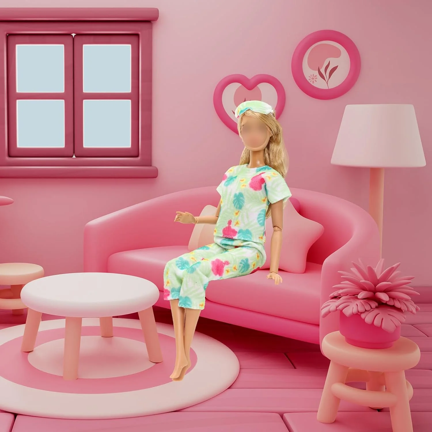 ENOCHT Joyfun بسته 48 عددی لباس و لوازم جانبی عروسک دخترانه، شامل 5 ست لباس مد، 5 تاپ، 5 شلوار، 10 مینی لباس، 10 کفش و 18 لوازم جانبی برای عروسک های 11.5 اینچی ENOCHT Joyfun بسته 48 عددی لباس و لوازم جانبی عروسک دخترانه، شامل 5 ست لباس مد، 5 تاپ، 5 شلوار، 10 مینی لباس، 10 کفش و 18 لوازم جانبی برای عروسک های 11.5 اینچی