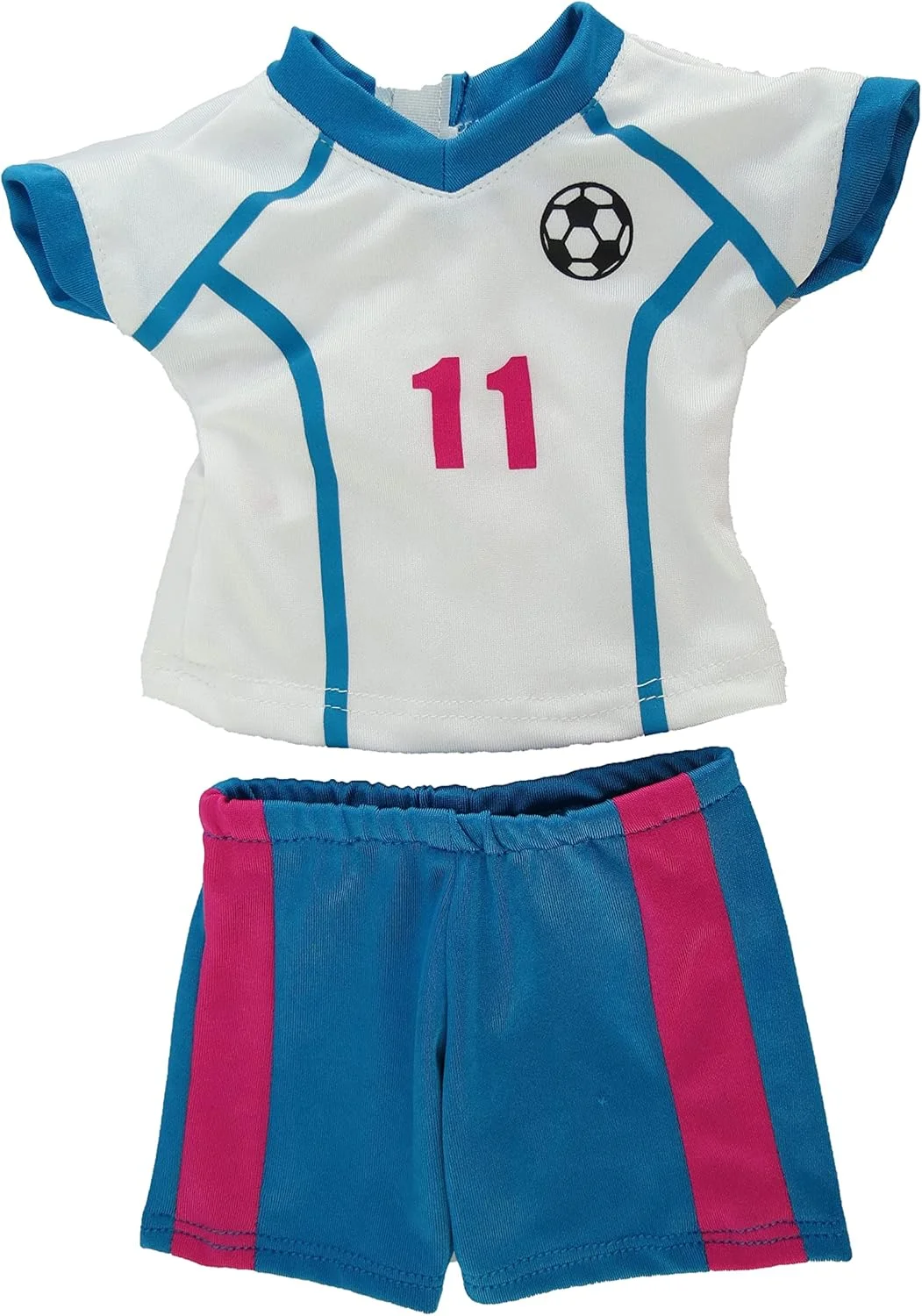 ست لباس فوتبال صورتی و آبی امریکن فشن ورلد برای عروسک های 18 اینچی | 6 تکه | کیفیت عالی و طراحی مد روز | لباس عروسک | لباس های مد روز برای عروسک ها برای مارک های محبوب ست لباس فوتبال صورتی و آبی امریکن فشن ورلد برای عروسک های 18 اینچی | 6 تکه | کیفیت عالی و طراحی مد روز | لباس عروسک | لباس های مد روز برای عروسک ها برای مارک های محبوب