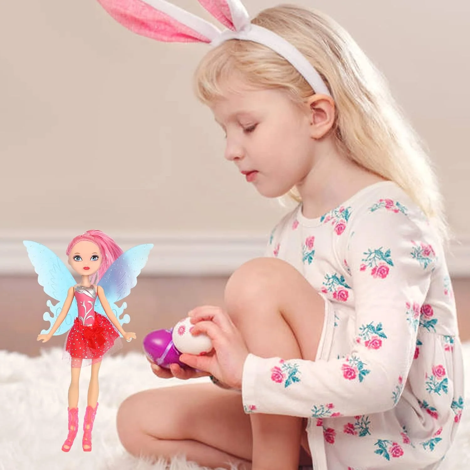 اونست، 5 ست عروسک دخترانه پری 8 اینچی شامل 5 ست عروسک پری گل 8 اینچی، 5 تکه لباس عروسک دست ساز، 5 جفت کفش عروسک اونست، 5 ست عروسک دخترانه پری 8 اینچی شامل 5 ست عروسک پری گل 8 اینچی، 5 تکه لباس عروسک دست ساز، 5 جفت کفش عروسک