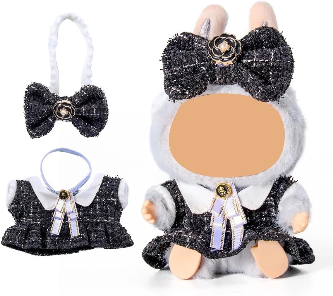 ست لباس عروسک FUNI 17 سانتی متری، لباس های مد روز ممتاز با لوازم جانبی، بسته لباس عروسک شیک لوکس برای کلکسیونرها و زمان بازی، لباس های سطح بالا برای عروسک های 17 سانتی متری، عروسک شامل نمی شود