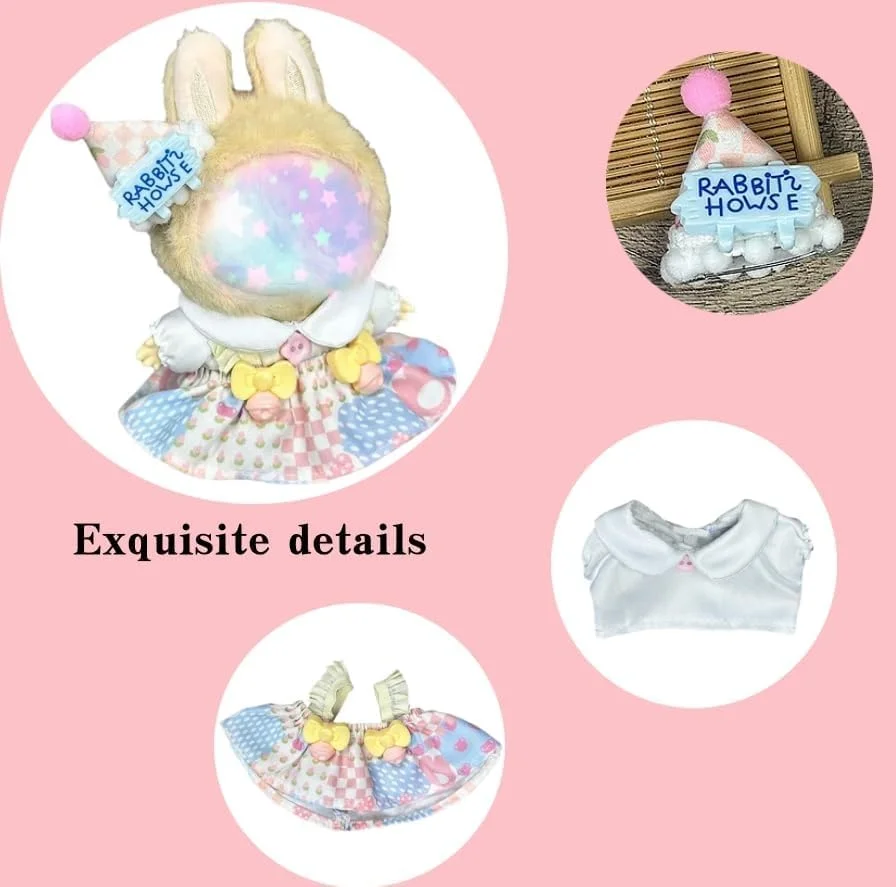 ست لباس عروسک FUNI، لباسهای مد روز با کیفیت عالی برای عروسکهای 15 تا 17 سانتیمتری، لباس پنبهای نرم و توییت با سنگهای بدلیجات، لوازم جانبی شیک برای بازی و کلکسیونرها، لباس عروسکهای سطح بالا (عروسک شامل نمیشود) ست لباس عروسک FUNI، لباسهای مد روز با کیفیت عالی برای عروسکهای 15 تا 17 سانتیمتری، لباس پنبهای نرم و توییت با سنگهای بدلیجات، لوازم جانبی شیک برای بازی و کلکسیونرها، لباس عروسکهای سطح بالا (عروسک شامل نمیشود)