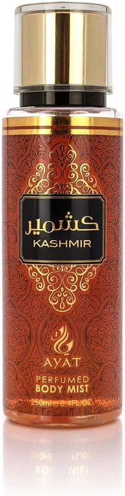 بادی میست خوشبو کننده بیزینس اسکوئر BS AYAT PERFUMES کشمیر 250 میلی لیتر - بادی میست با رایحه شرقی عربی برای مردان و زنان - ساخت دبی (کشمیر)
