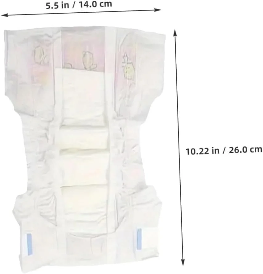 جامپ لان 8 عدد پوشک عروسک مینیاتوری، لوازم جانبی واقع گرایانه نوزاد، شورت عروسکی برای بازی های خیالی، پوشک بچه برای خانه و پیش دبستانی