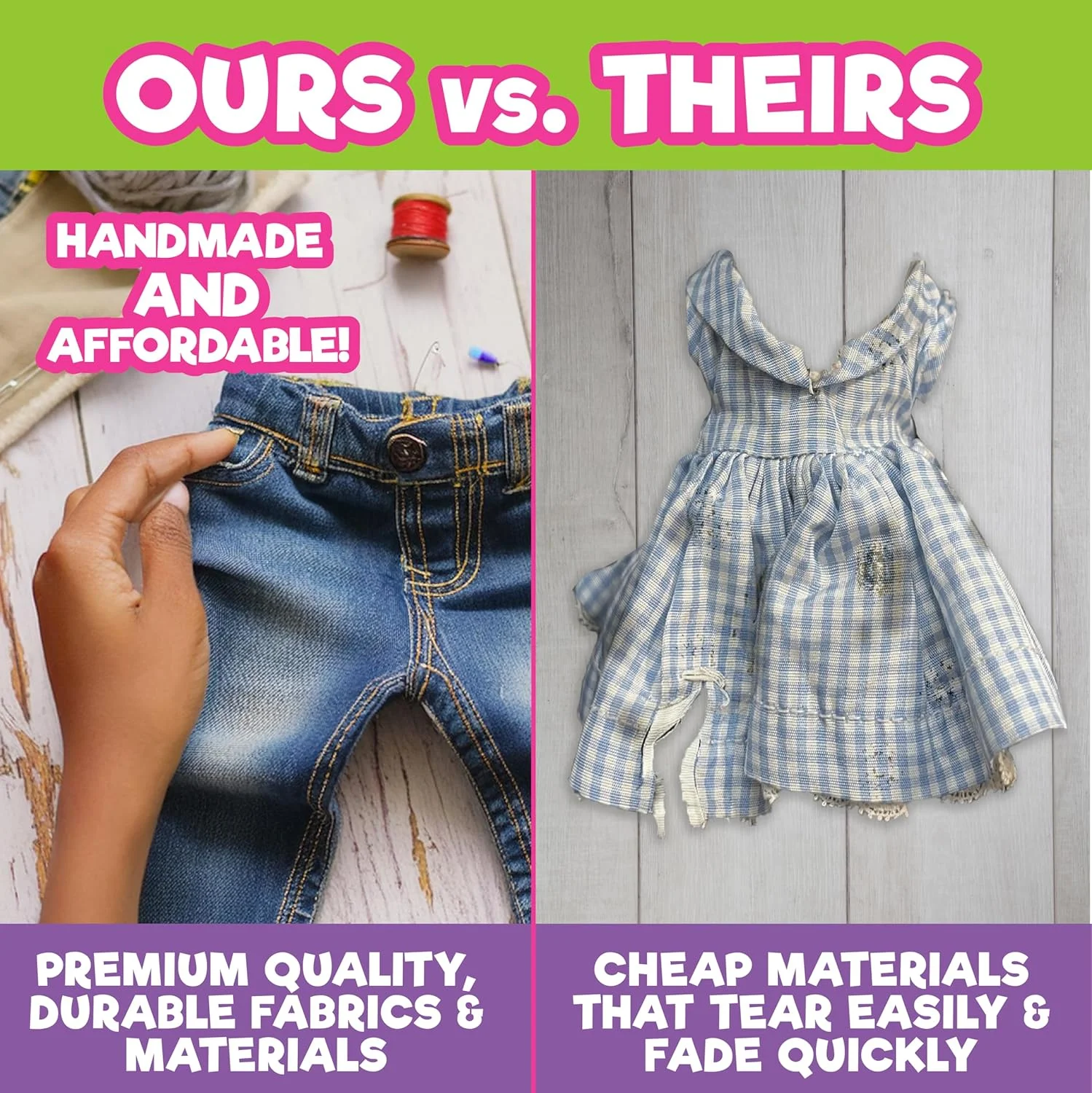 لباس عروسک صلح Dress Along Dolly برای عروسک های امریکن گرل - ست 4 تکه (شامل دامن، سویشرت، لگ و کفش ورزشی)