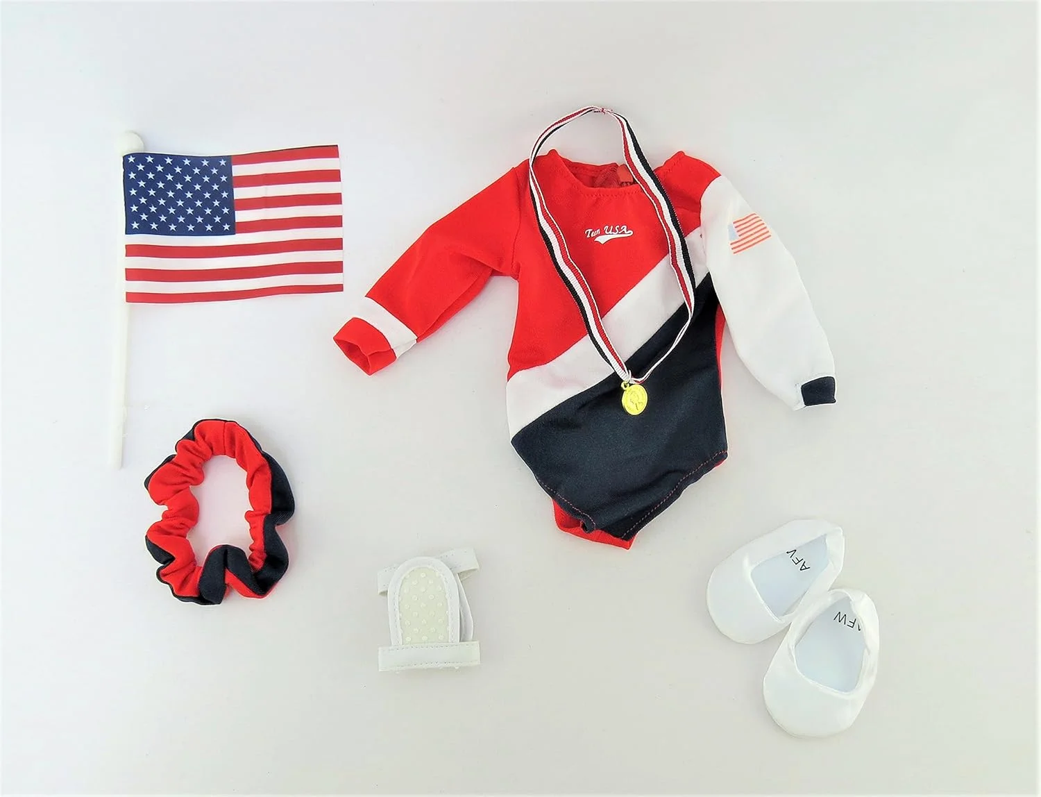 ست ژیمناستیک فوق العاده سرگرم کننده American Fashion World | مناسب برای عروسک های دخترانه 18 اینچی مانند Girl، Madame Alexander، Our Generation و غیره | لباس عروسک 18 اینچی |