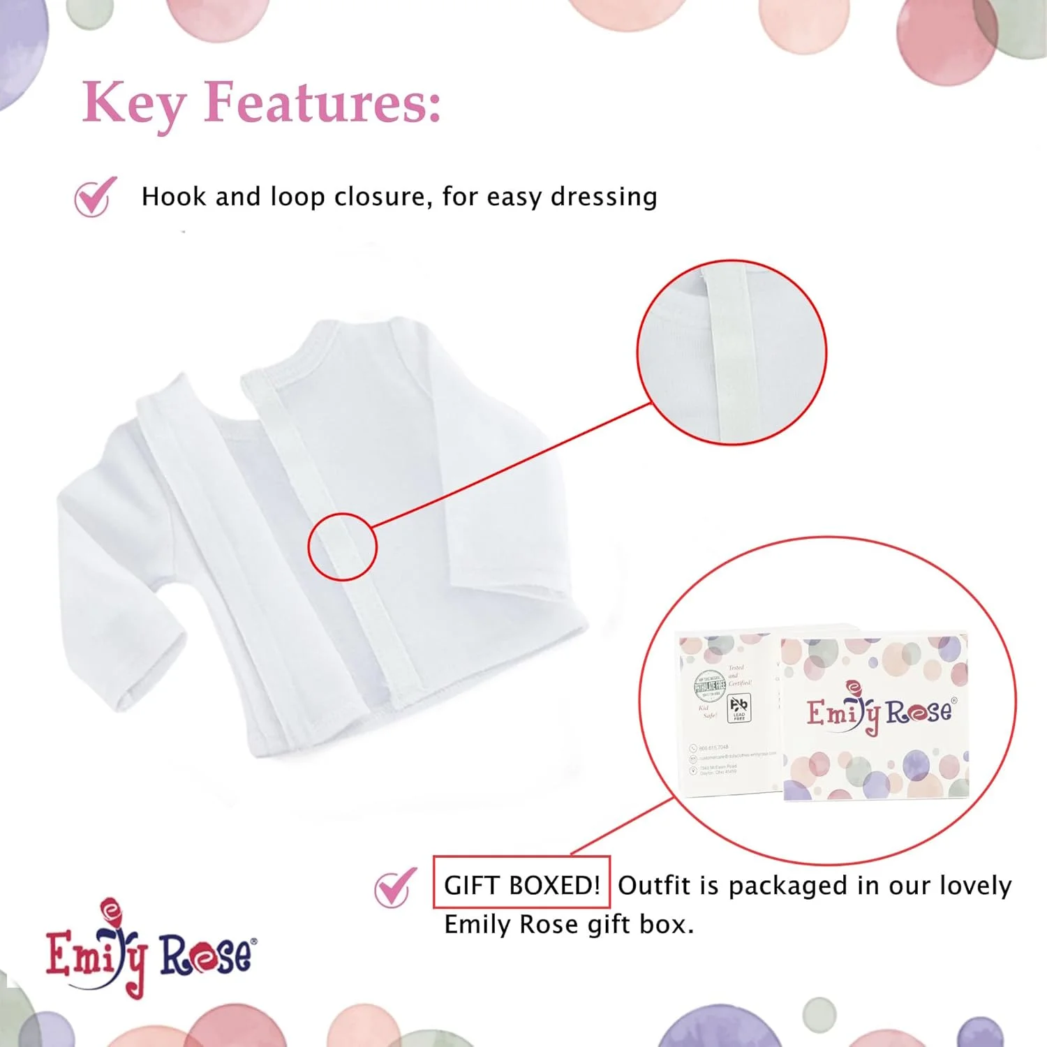 لباس عروسک 18 اینچی امیلی رز، جلیقه کلاه دار پفی صورتی با تزیین خز | لباس مناسب عروسک های امریکن گرل | شامل تی شرت، شلوار جین جذب و کیف لباس عروسک 18 اینچی امیلی رز، جلیقه کلاه دار پفی صورتی با تزیین خز | لباس مناسب عروسک های امریکن گرل | شامل تی شرت، شلوار جین جذب و کیف