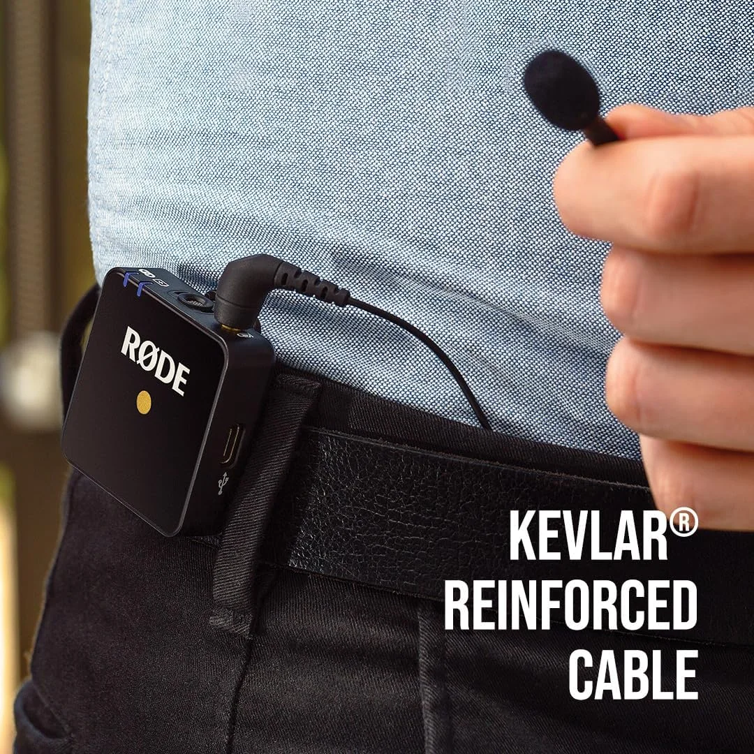 میکروفون یقه‌ای حرفه‌ای RØDE Lavalier GO برای پخش، فیلمسازی، تولید محتوا، ضبط صدا در استودیو و لوکیشن - مشکی (بازسازی شده)