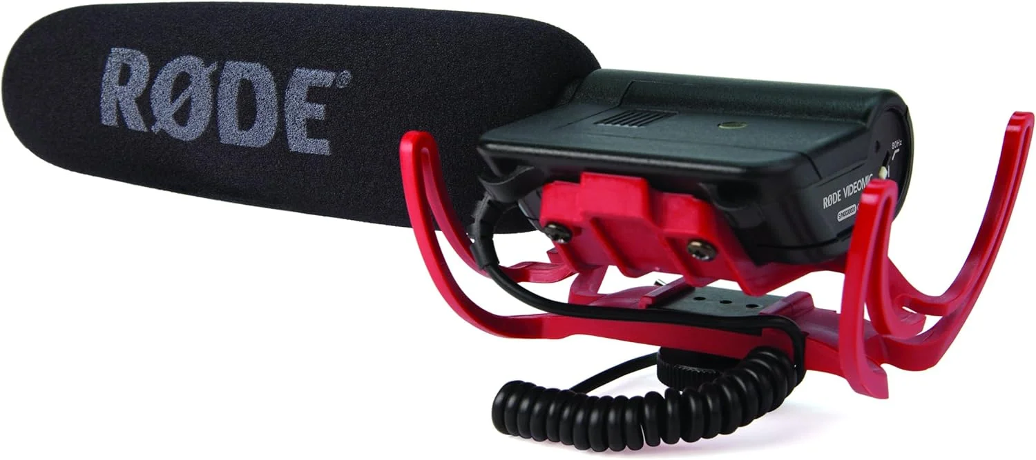 پک میکروفون Rode VideoMic با پایه Rycote Lyre، بوم پل، آداپتور پیچی و کابل افزایش طول