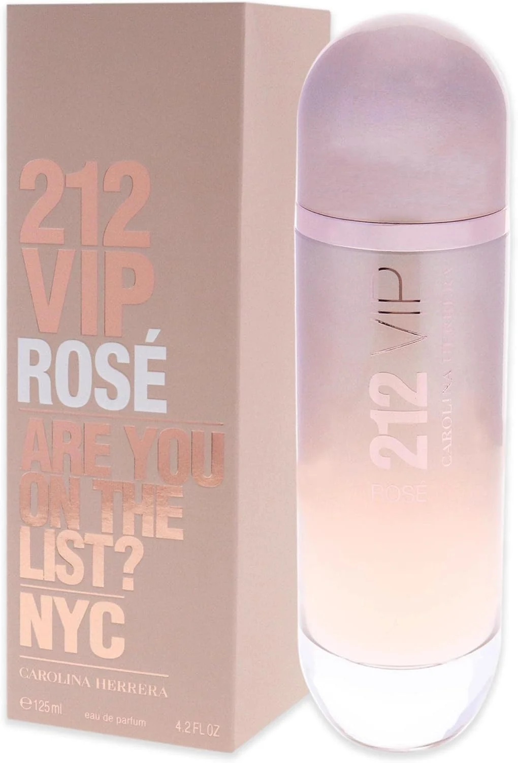 عطر زنانه کارولینا هررا 212 وی آی پی رز ادو پرفیوم 125 میلی لیتر