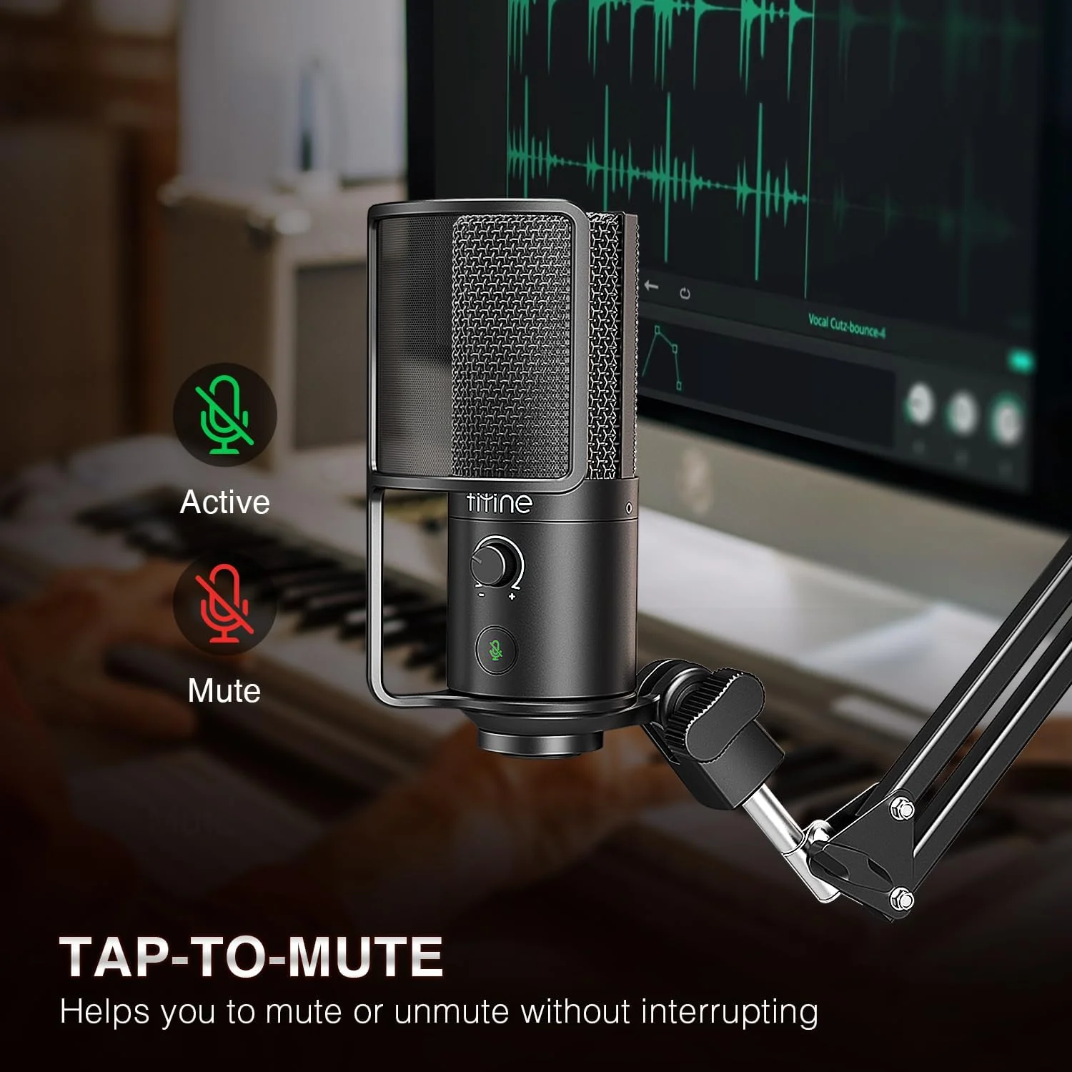 میکروفون USB پادکست FIFINE برای کامپیوتر، میکروفون کاندنسر Plug & Play با بازوی بوم، دکمه قطع صدا، دکمه تنظیم صدا، میکروفون ضبط کامپیوتر برای آواز خواندن، استریمینگ، بازی، یوتیوب - T669PRO1 میکروفون USB پادکست FIFINE برای کامپیوتر، میکروفون کاندنسر Plug & Play با بازوی بوم، دکمه قطع صدا، دکمه تنظیم صدا، میکروفون ضبط کامپیوتر برای آواز خواندن، استریمینگ، بازی، یوتیوب - T669PRO1