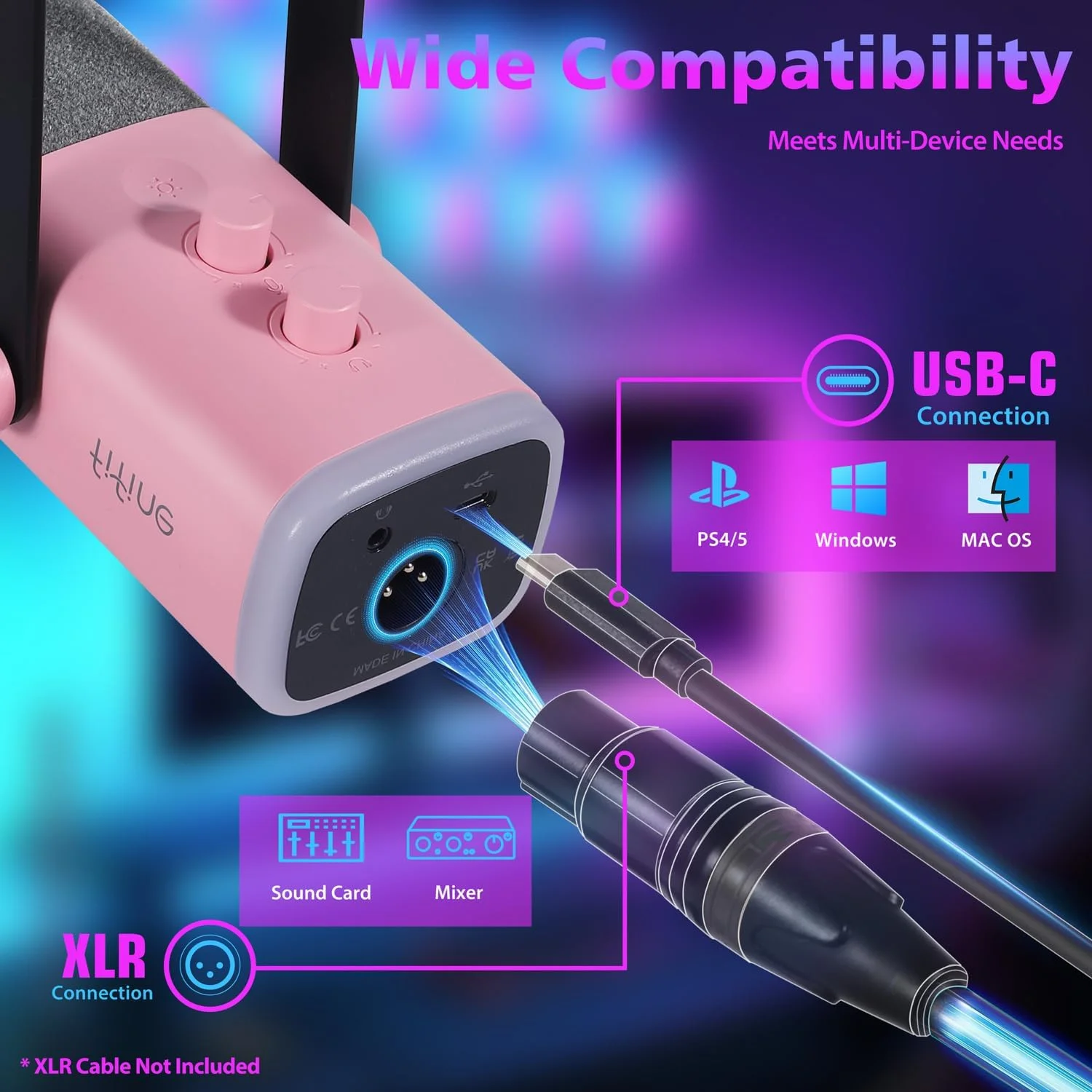 میکروفون استریمینگ XLR FIFINE با بازو برای استودیوی پادکست، میکروفون دینامیک USB گیمینگ PC با دکمه قطع صدا، برای PS4/5 Mac کارت صدا - رز میکروفون استریمینگ XLR FIFINE با بازو برای استودیوی پادکست، میکروفون دینامیک USB گیمینگ PC با دکمه قطع صدا، برای PS4/5 Mac کارت صدا - رز