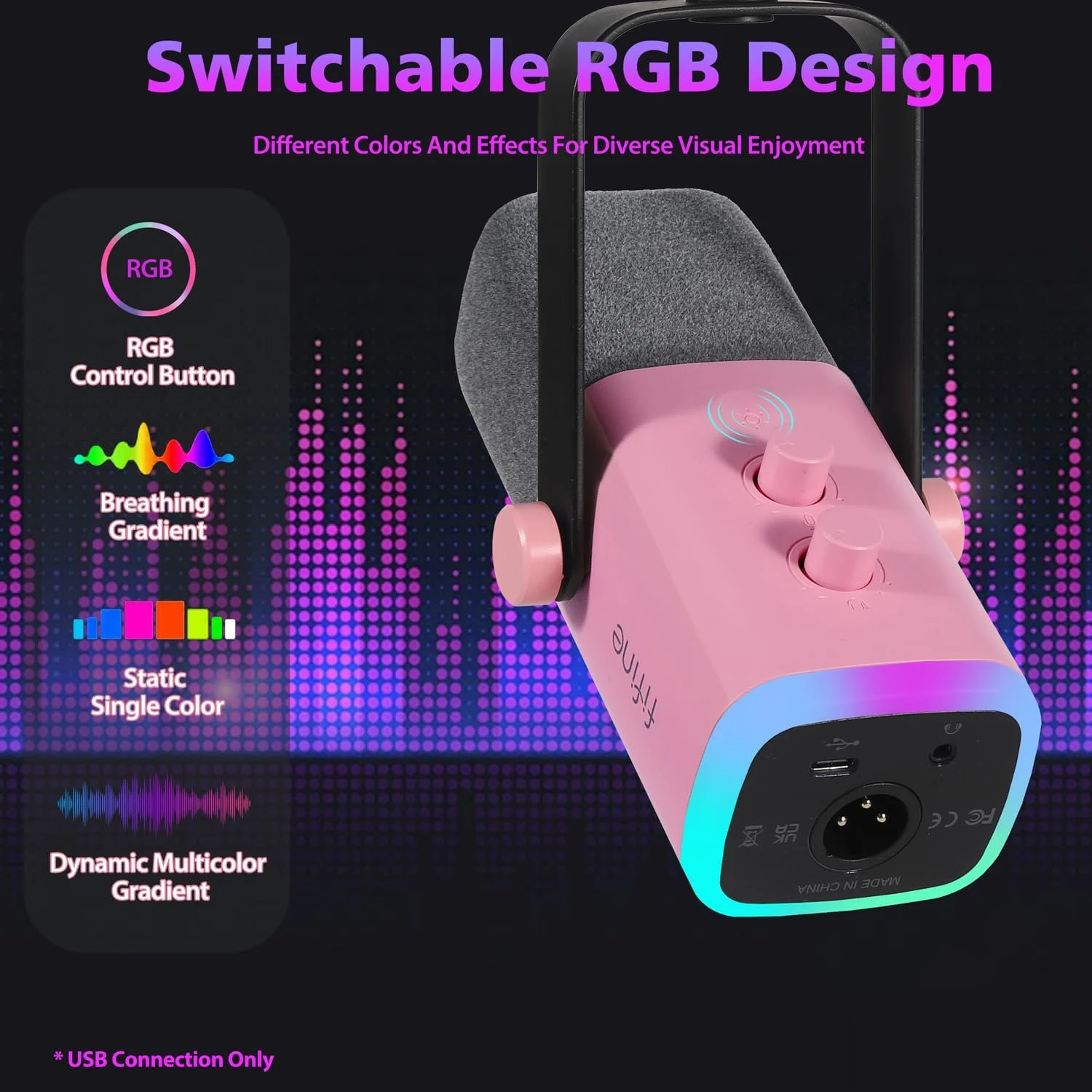میکروفون استریمینگ XLR FIFINE با بازو برای استودیوی پادکست، میکروفون دینامیک USB گیمینگ PC با دکمه قطع صدا، برای PS4/5 Mac کارت صدا - رز میکروفون استریمینگ XLR FIFINE با بازو برای استودیوی پادکست، میکروفون دینامیک USB گیمینگ PC با دکمه قطع صدا، برای PS4/5 Mac کارت صدا - رز