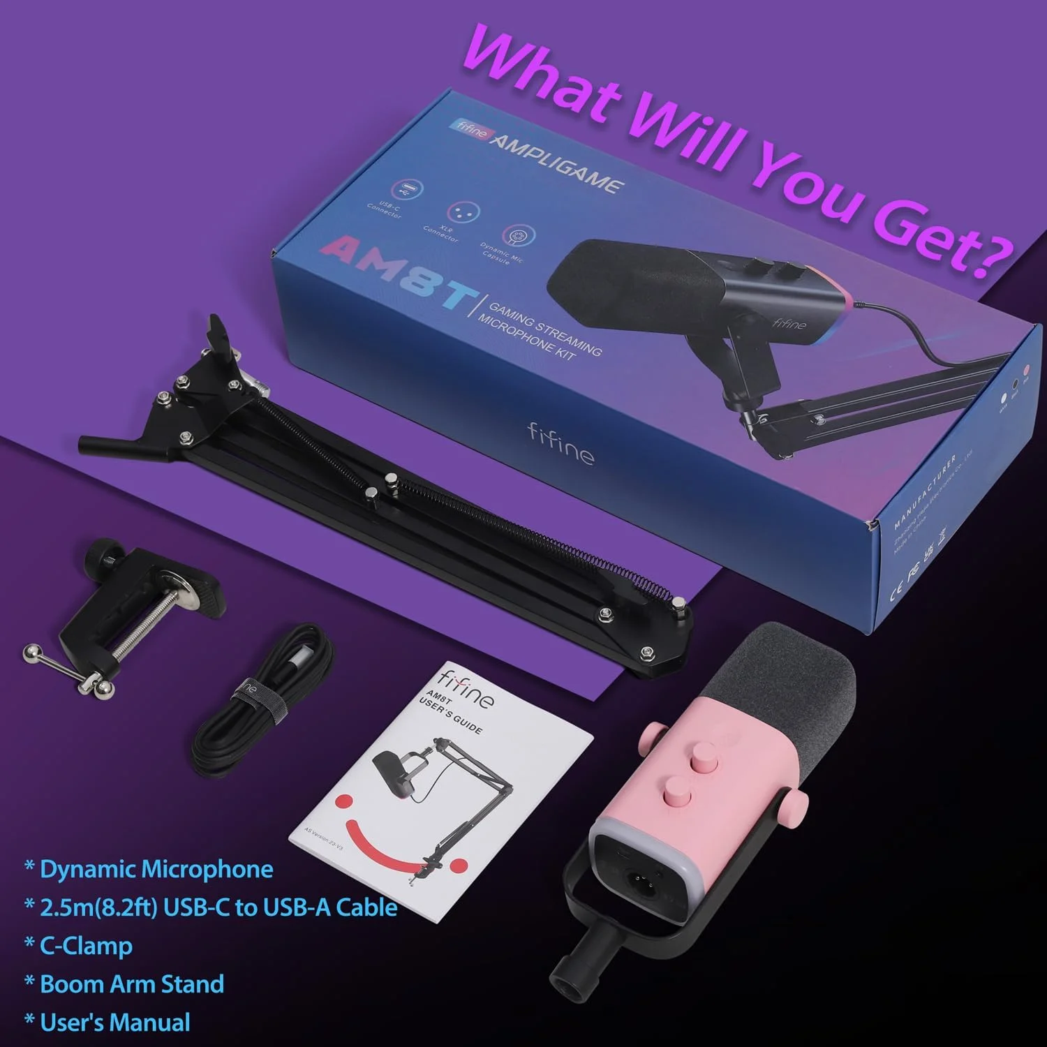 میکروفون استریمینگ XLR FIFINE با بازو برای استودیوی پادکست، میکروفون دینامیک USB گیمینگ PC با دکمه قطع صدا، برای PS4/5 Mac کارت صدا - رز میکروفون استریمینگ XLR FIFINE با بازو برای استودیوی پادکست، میکروفون دینامیک USB گیمینگ PC با دکمه قطع صدا، برای PS4/5 Mac کارت صدا - رز