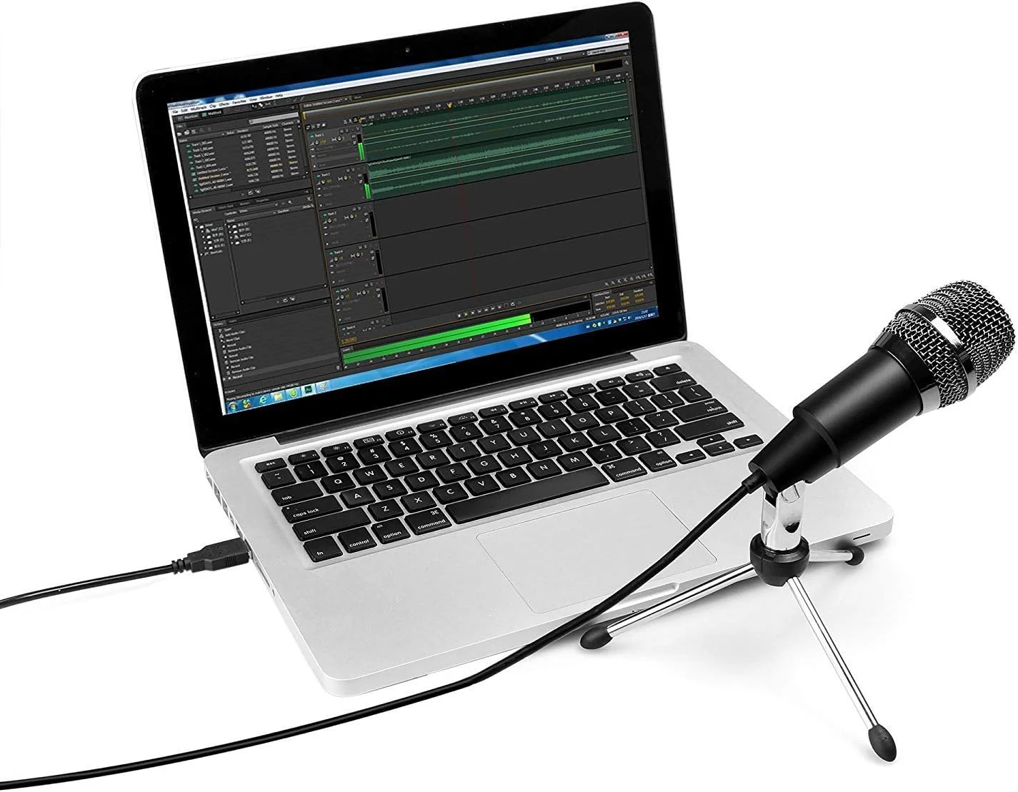 میکروفون USB FIFINE، میکروفون کندانسور USB خانگی Plug & Play برای اسکایپ، ضبط برای یوتیوب، جستجوی صوتی گوگل، بازی ها (ویندوز/مک) - K668