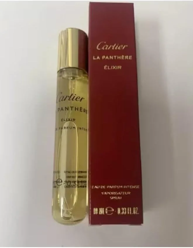 عطر زنانه کارتیر لا پانتر الکسیر ادو پرفیوم اینتنس مینی اسپری 10 میلی لیتر