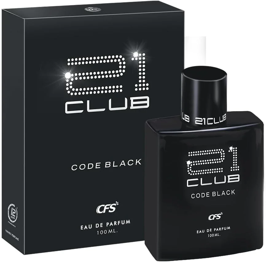 پک دو عددی عطر ماندگار CFS 21 Club Code Black، 100 میلی لیتر ادو پرفیوم (EDP) برای آقایان و بانوان