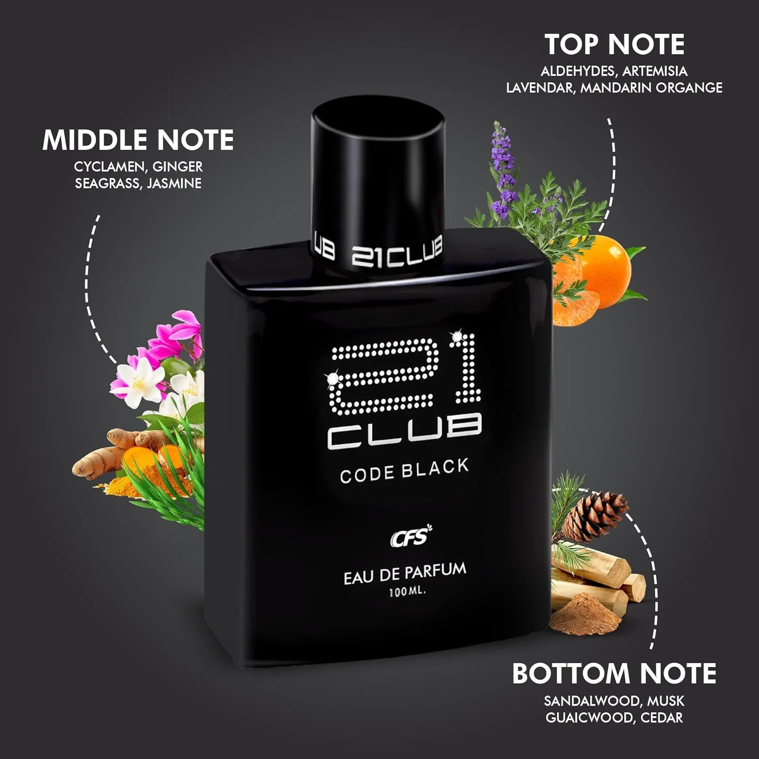 پک دو عددی عطر ماندگار CFS 21 Club Code Black، 100 میلی لیتر ادو پرفیوم (EDP) برای آقایان و بانوان پک دو عددی عطر ماندگار CFS 21 Club Code Black، 100 میلی لیتر ادو پرفیوم (EDP) برای آقایان و بانوان