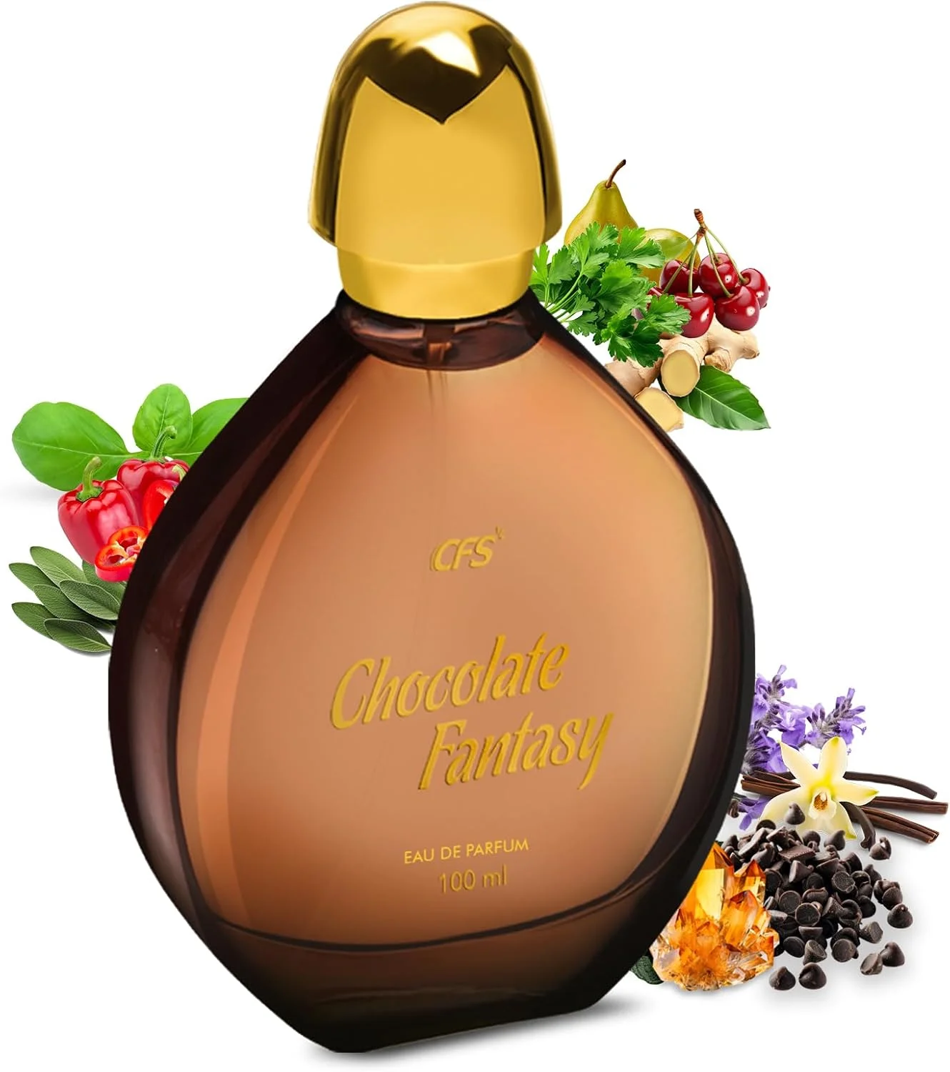 ادو پرفیوم شکلاتی فانتزی CFS CREATIVE FRAGRANCE SERIES با ماندگاری طولانی 100 میلی لیتر - میوه ای، اسپری