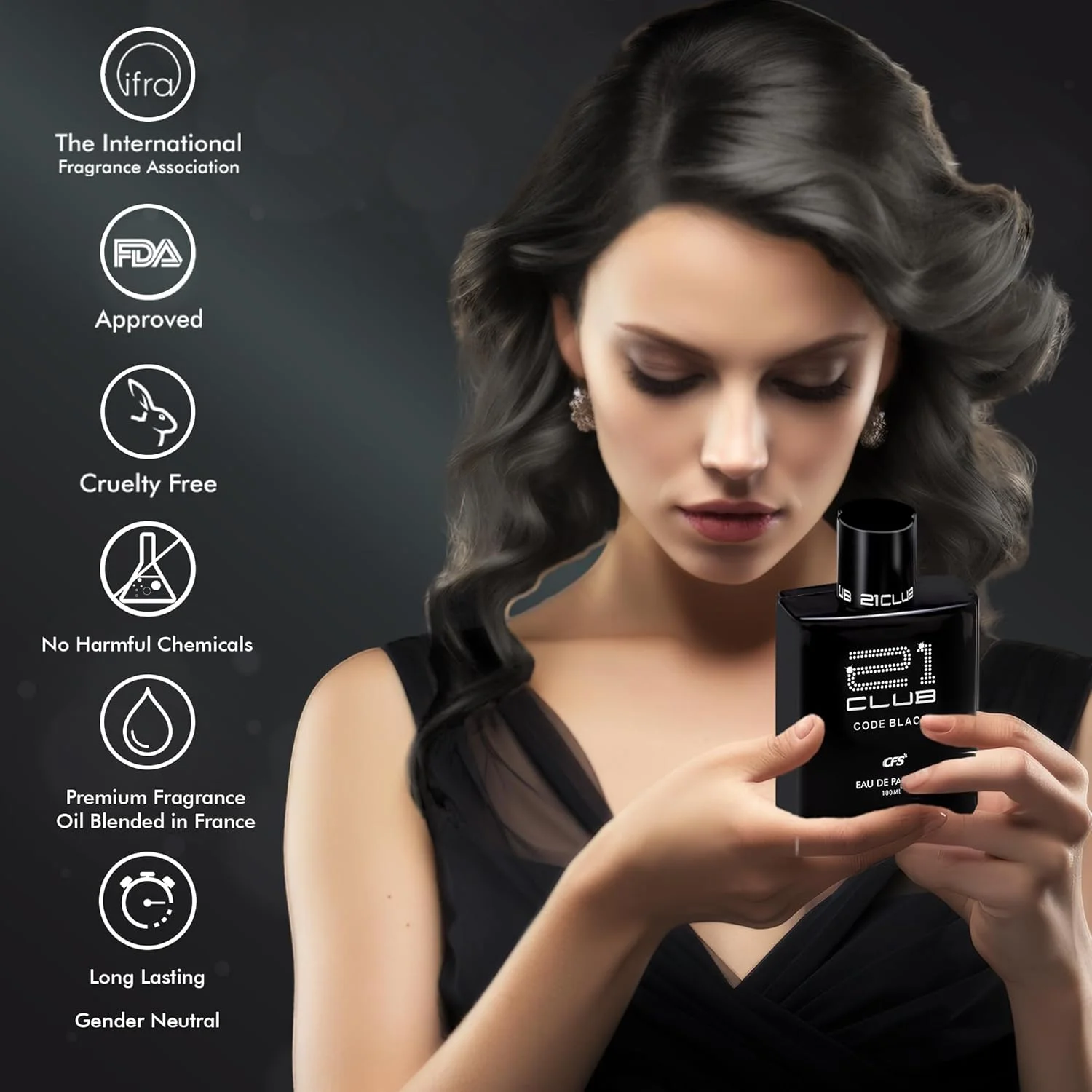پک دو عددی عطر ماندگار CFS 21 Club Code Black، 100 میلی لیتر ادو پرفیوم (EDP) برای آقایان و بانوان پک دو عددی عطر ماندگار CFS 21 Club Code Black، 100 میلی لیتر ادو پرفیوم (EDP) برای آقایان و بانوان