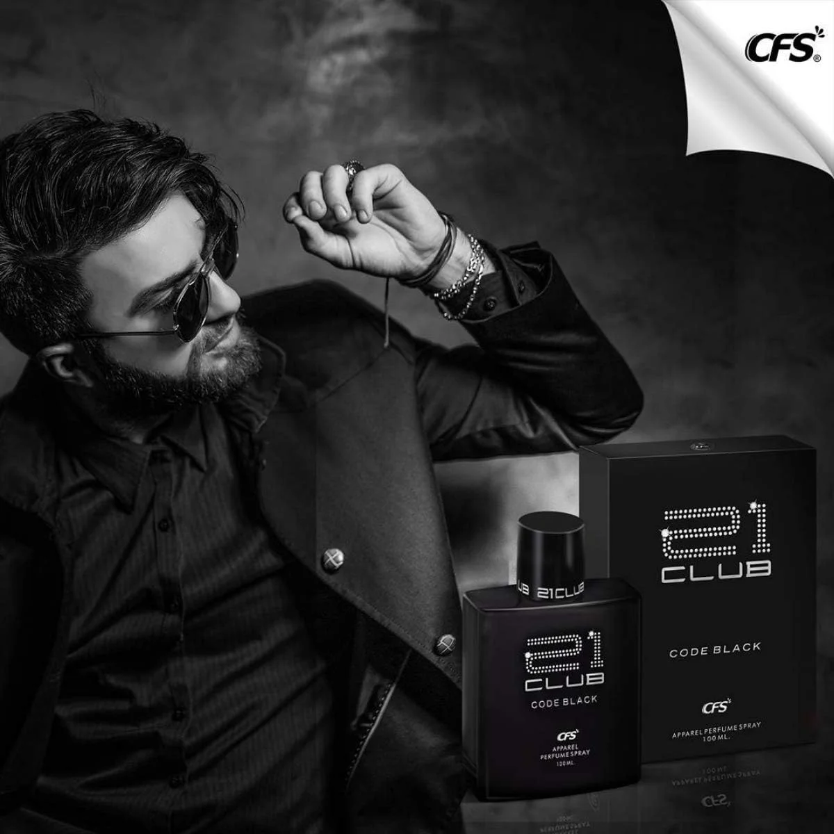 ادکلن مردانه ماندگار سی اف اس سری CREATIVE FRAGRANCE مدل 21 Club Code Black حجم 100 میلی لیتر ادکلن مردانه ماندگار سی اف اس سری CREATIVE FRAGRANCE مدل 21 Club Code Black حجم 100 میلی لیتر