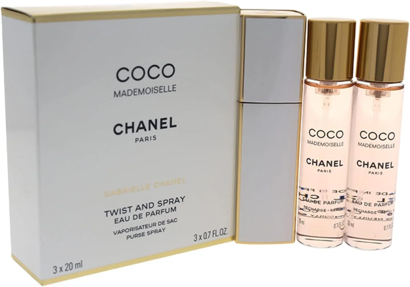 عطر زنانه شنل کوکو مادمازل توئیست اند اسپری ادو پرفیوم، 3 عدد 20 میلی لیتر