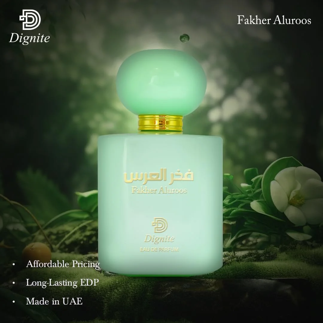 عطر دیگنیت فاخر العروس 100 میلی لیتر – ادو پرفیوم – ترکیبی ظریف از هل، رز و نعناع هندی – رایحه ای ماندگار و یونیسکس