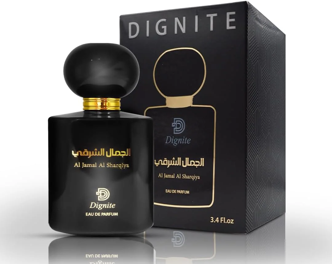 عطر زنانه دیگنیت آل جمال الشرقیه 100 میلی لیتر - ادو پرفیوم - ترکیبی شیرین و گلی از توت فرنگی، رز و کارامل - رایحه ماندگار برای زنان