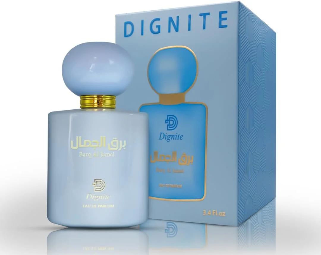 عطر زنانه دیگنیت برق الجمال 100 میلی لیتر – ادو پرفیوم – ترکیبی غنی از نرولی، گاردنیا و وانیل – رایحه ماندگار