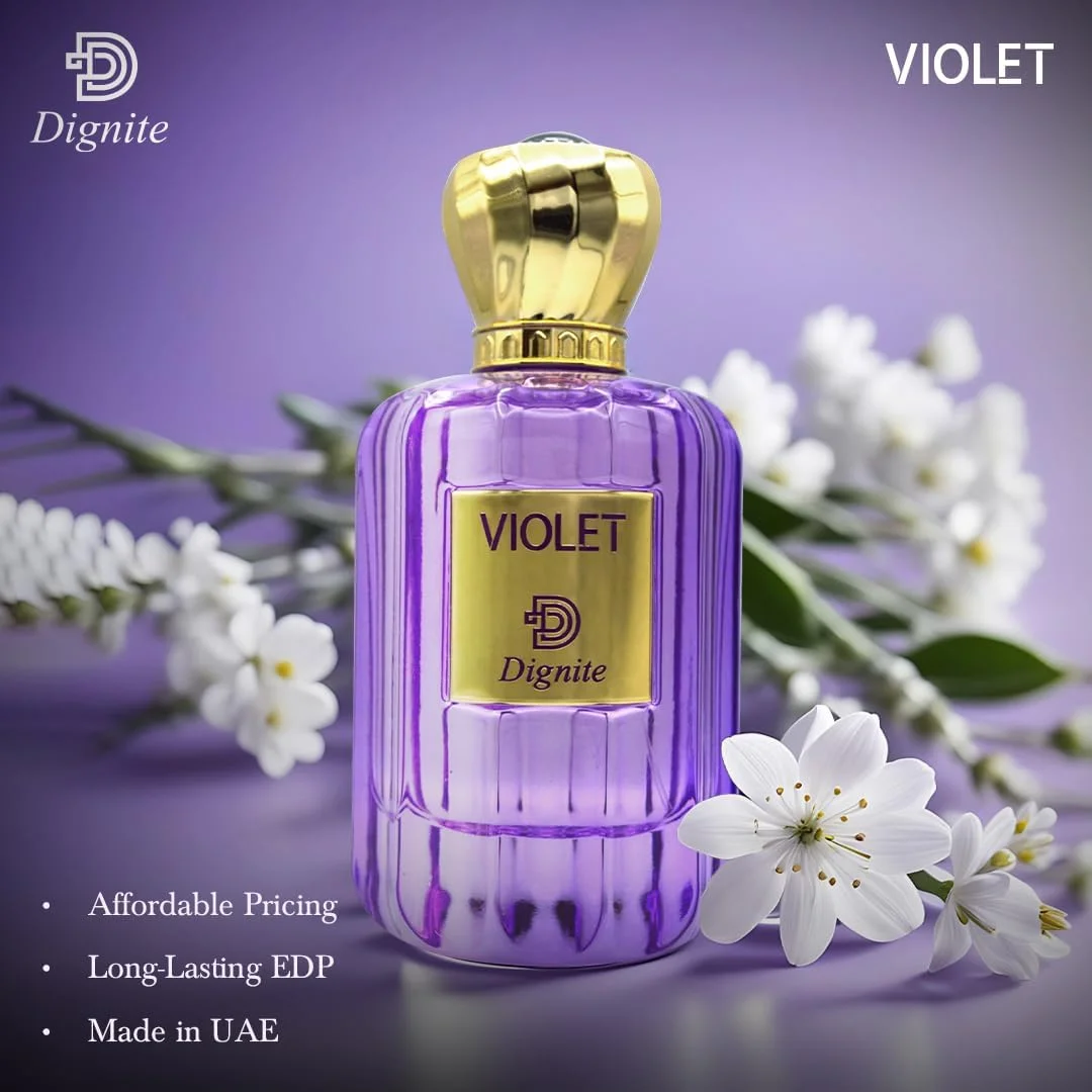 عطر زنانه دیگنیت ویولت 100 میل – ادو پرفیوم – رایحه میوه ای آلدئیدی یاس – ماندگاری طولانی عطر زنانه دیگنیت ویولت 100 میل – ادو پرفیوم – رایحه میوه ای آلدئیدی یاس – ماندگاری طولانی