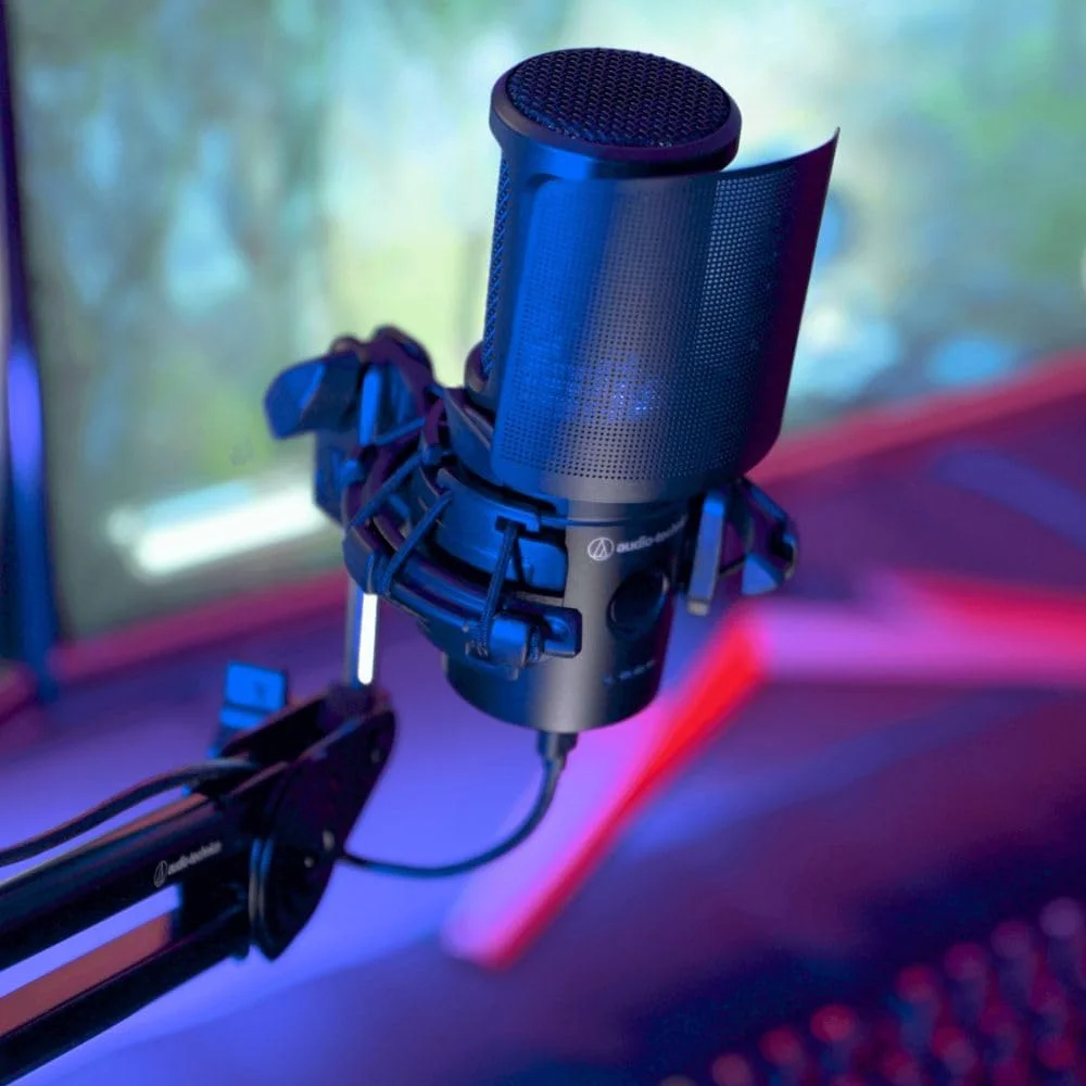 میکروفون USB کاندنسر کاردیوئید Audio-Technica (AT2020USXP) به همراه هدفون مانیتور Polsen HPC-A30-MK2 و پاپ فیلتر میکروفون USB کاندنسر کاردیوئید Audio-Technica (AT2020USXP) به همراه هدفون مانیتور Polsen HPC-A30-MK2 و پاپ فیلتر