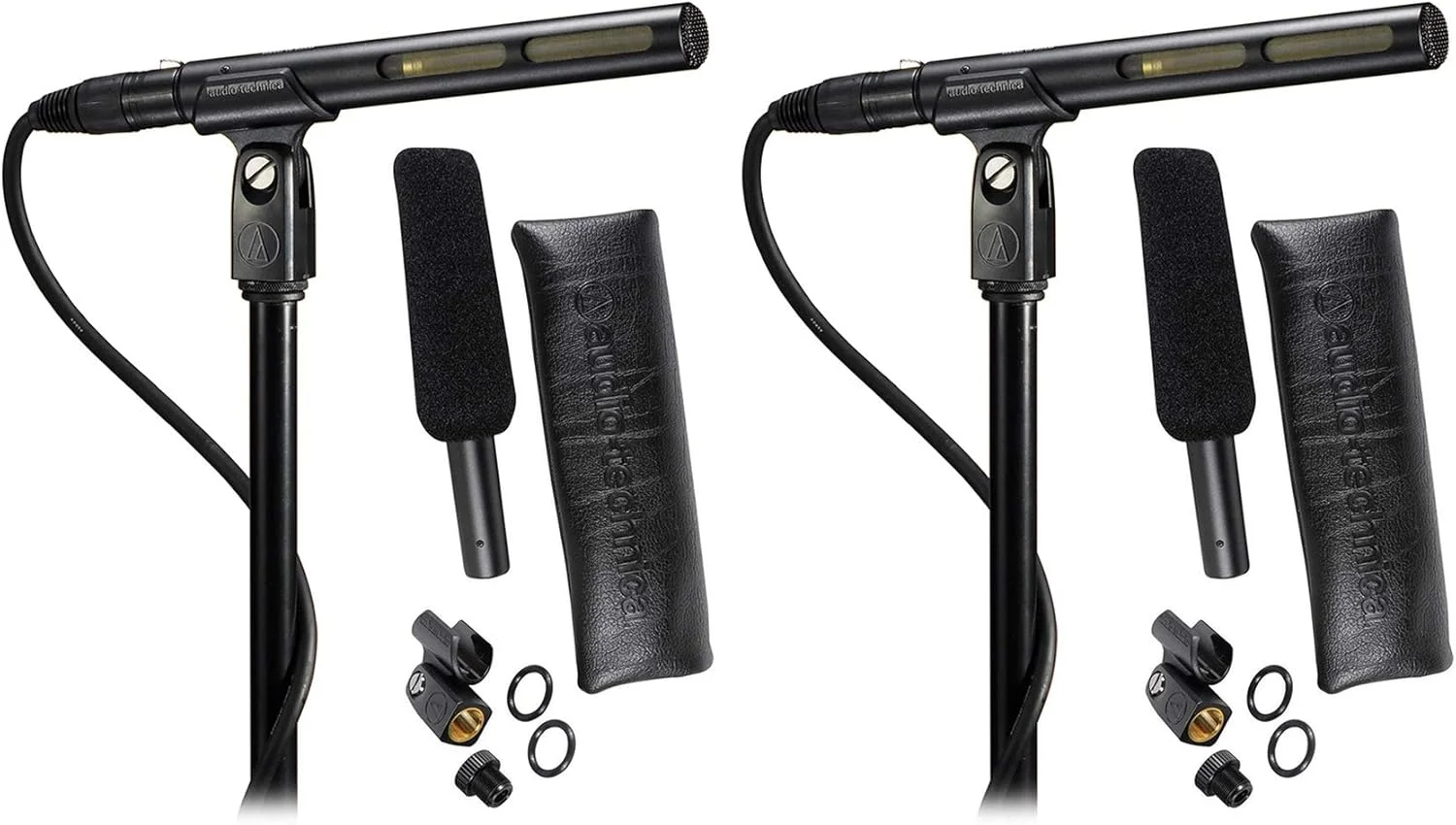 آدیو-تکنیکا (2 عدد) میکروفون شاتگان کندانسر Audio Technica AT875R ایده آل برای تولید ویدئو و ضبط صدای پخش