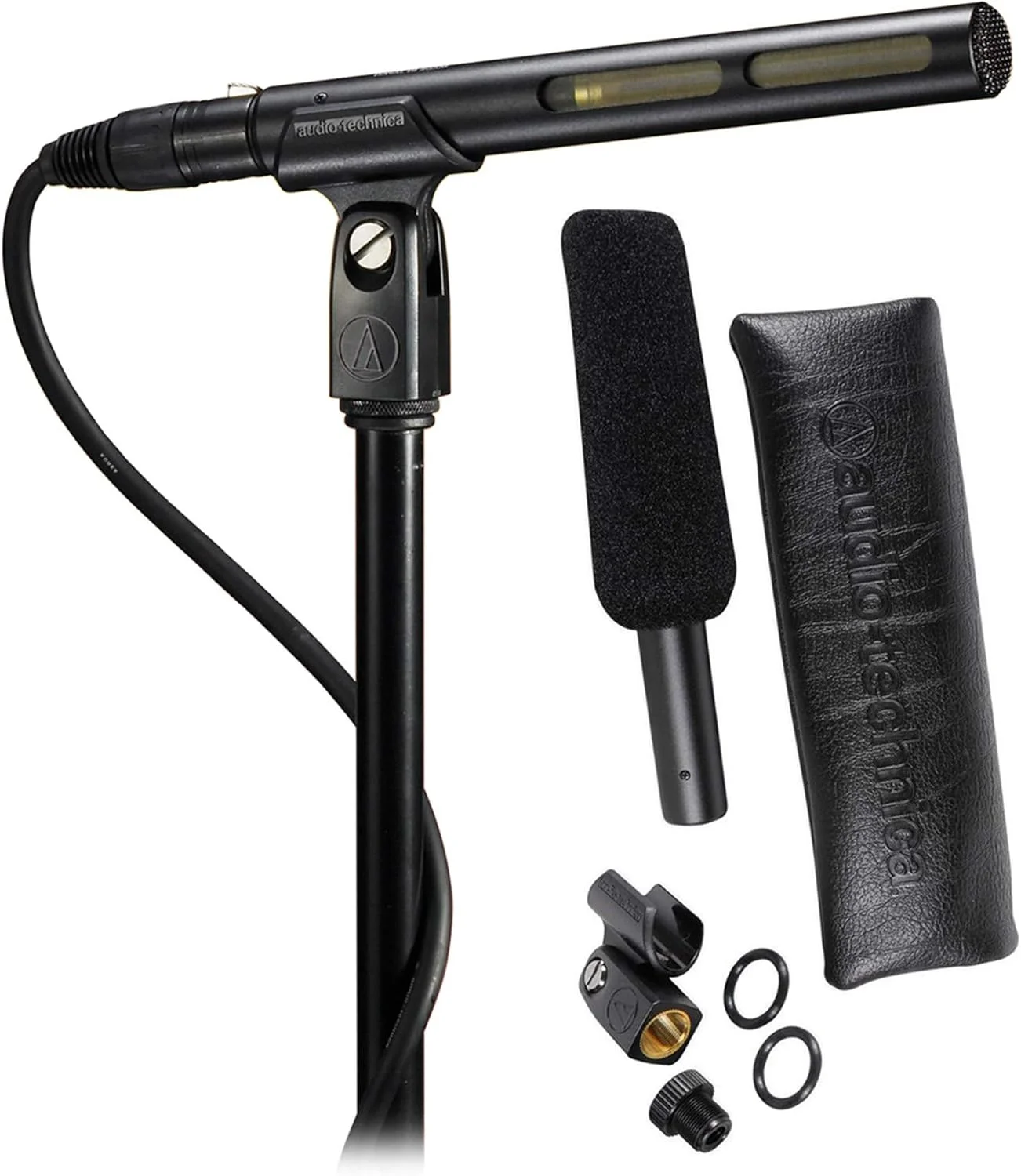 آدیو-تکنیکا (2 عدد) میکروفون شاتگان کندانسر Audio Technica AT875R ایده آل برای تولید ویدئو و ضبط صدای پخش آدیو-تکنیکا (2 عدد) میکروفون شاتگان کندانسر Audio Technica AT875R ایده آل برای تولید ویدئو و ضبط صدای پخش