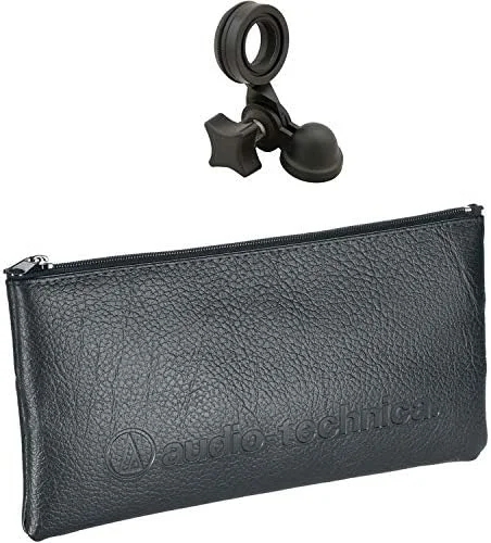 میکروفون کاندنسر کاردیوئید Audio-Technica AT2020 به همراه بازوی پخش دو قسمتی BAI-2X، فیلتر پاپ و کابل XLR