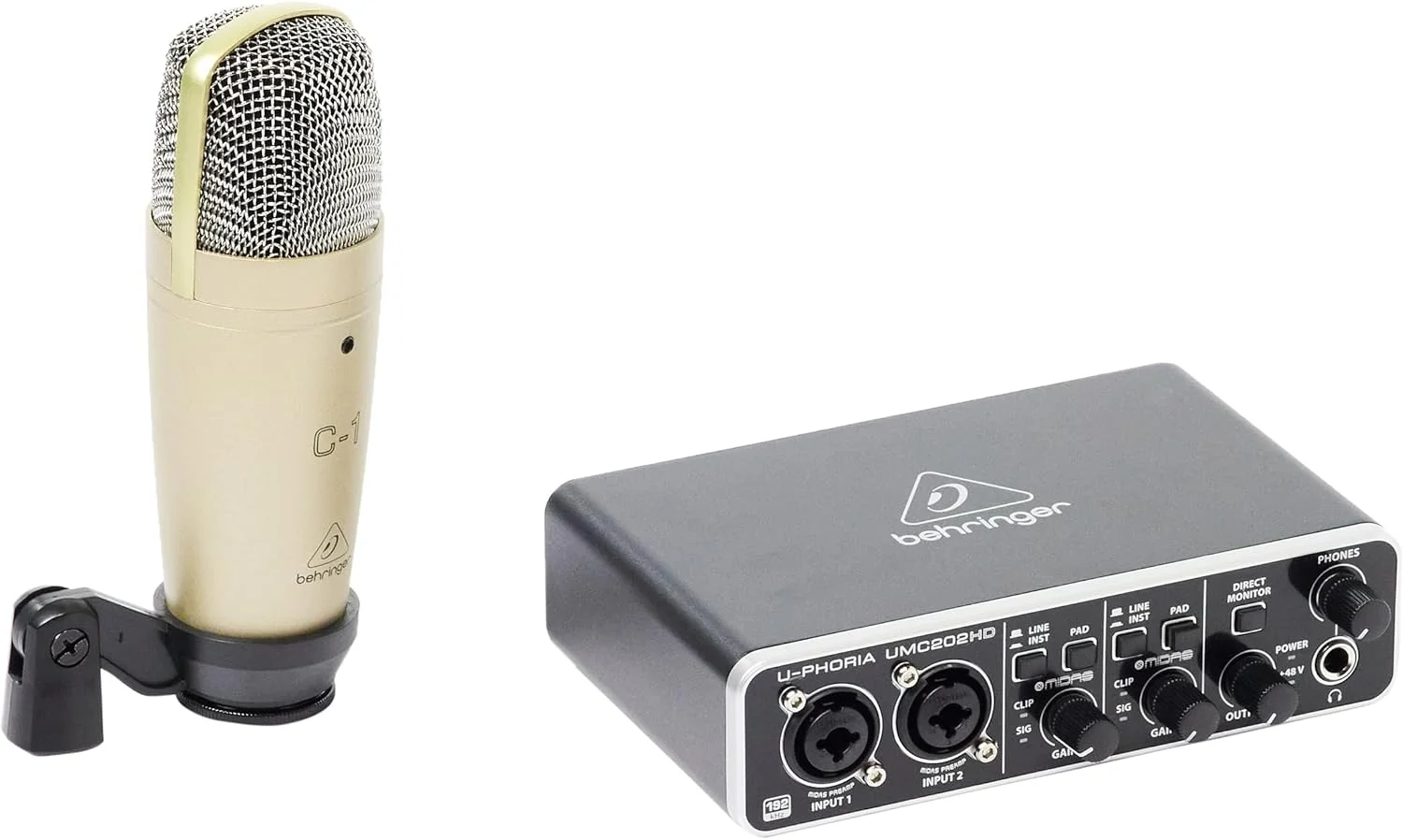 مجموعه کامل استودیویی Behringer U-Phoria Studio Pro با اینترفیس صوتی USB با کیفیت بالا، میکروفون کاندنسر، هدفون و موارد دیگر مجموعه کامل استودیویی Behringer U-Phoria Studio Pro با اینترفیس صوتی USB با کیفیت بالا، میکروفون کاندنسر، هدفون و موارد دیگر