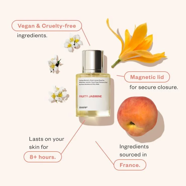 دوسیه - یاس میوه ای - ادو پرفیوم - عطر لوکس - بدون پارابن - وگان - مخصوص بانوان - رایحه 50 میلی لیتر (اسپری)