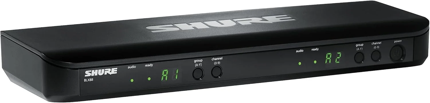 سیستم ترکیبی بیسیم Shure BLX1288/P31 با گیرنده دو کاناله BLX88، فرستنده دستی BLX2 با کپسول میکروفون آوازی PG58، بدنه BLX1 و میکروفون کندانسور هدست PGA31 - باند H10 سیستم ترکیبی بیسیم Shure BLX1288/P31 با گیرنده دو کاناله BLX88، فرستنده دستی BLX2 با کپسول میکروفون آوازی PG58، بدنه BLX1 و میکروفون کندانسور هدست PGA31 - باند H10