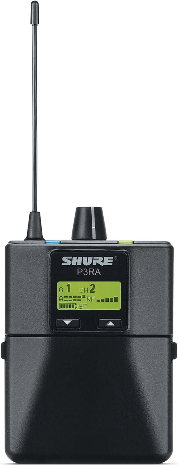 میکروفون کندانسور ساز Shure، مشکی، 488-512 مگاهرتز (P3RA=-G20)