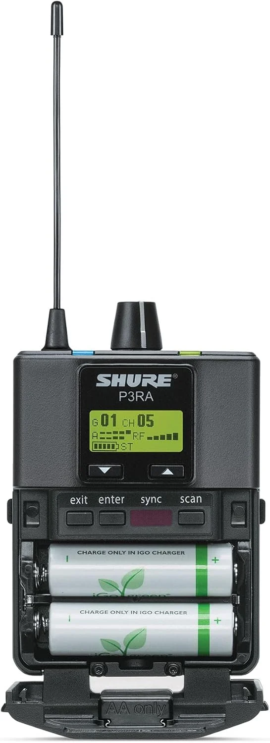 میکروفون کندانسور ساز Shure، مشکی، 488-512 مگاهرتز (P3RA=-G20) میکروفون کندانسور ساز Shure، مشکی، 488-512 مگاهرتز (P3RA=-G20)