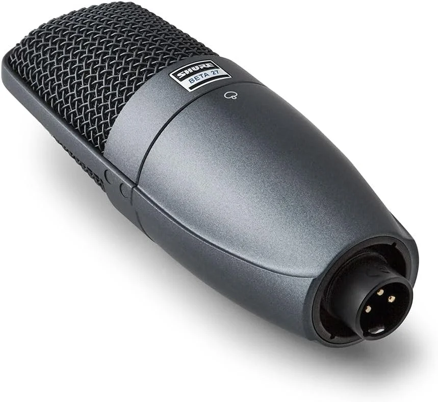 میکروفون خازنی سوپرکاردیوئید Shure BETA 27 با آدرس جانبی - ایده آل برای کاربردهای ساز و آواز، دارای فیلتر فرکانس پایین قابل تعویض و فیلتر پاپ داخلی 3 لایه میکروفون خازنی سوپرکاردیوئید Shure BETA 27 با آدرس جانبی - ایده آل برای کاربردهای ساز و آواز، دارای فیلتر فرکانس پایین قابل تعویض و فیلتر پاپ داخلی 3 لایه