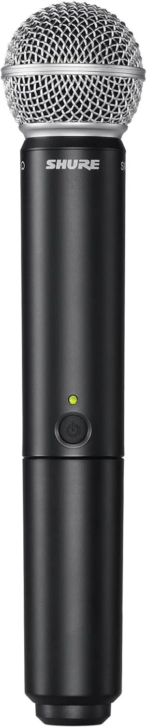 سیستم میکروفون بی سیم Shure BLX24/SM58 - عمر باتری 14 ساعته، برد 300 فوت، UHF | شامل میکروفون دستی SM58، گیرنده تک کاناله | باند H9 (BLX24/SM58-H9) سیستم میکروفون بی سیم Shure BLX24/SM58 - عمر باتری 14 ساعته، برد 300 فوت، UHF | شامل میکروفون دستی SM58، گیرنده تک کاناله | باند H9 (BLX24/SM58-H9)