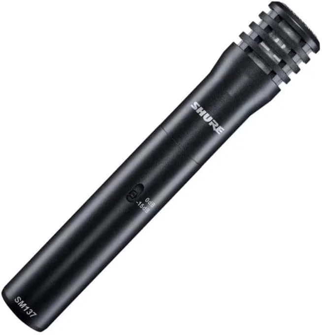 میکروفون کاندنسر کاردیوئید Shure SM137-LC به همراه کیف زیپی و گیره میکروفون