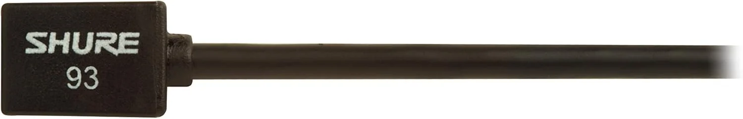 میکروفون های لاوالیر کندانسور ساب مینیاتوری سری Shure WL93، WL93- مشکی، با کابل 1.2 متری