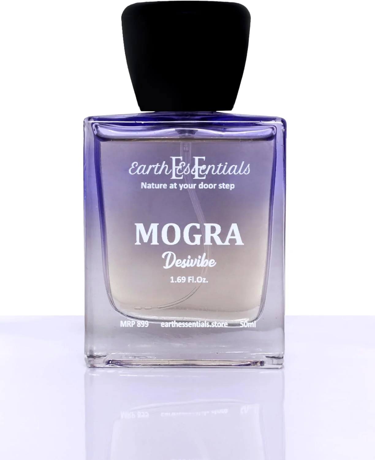 ادو پرفیوم زنانه Earth Essentials Desivibe Mogra با رایحه گل های طبیعی و ماندگار، با نت های ترنج، یاس و چوبی، رایحه ای ظریف و مناسب برای استفاده روزمره و مناسبت های خاص، 50 میلی لیتر، بسته 1 عددی