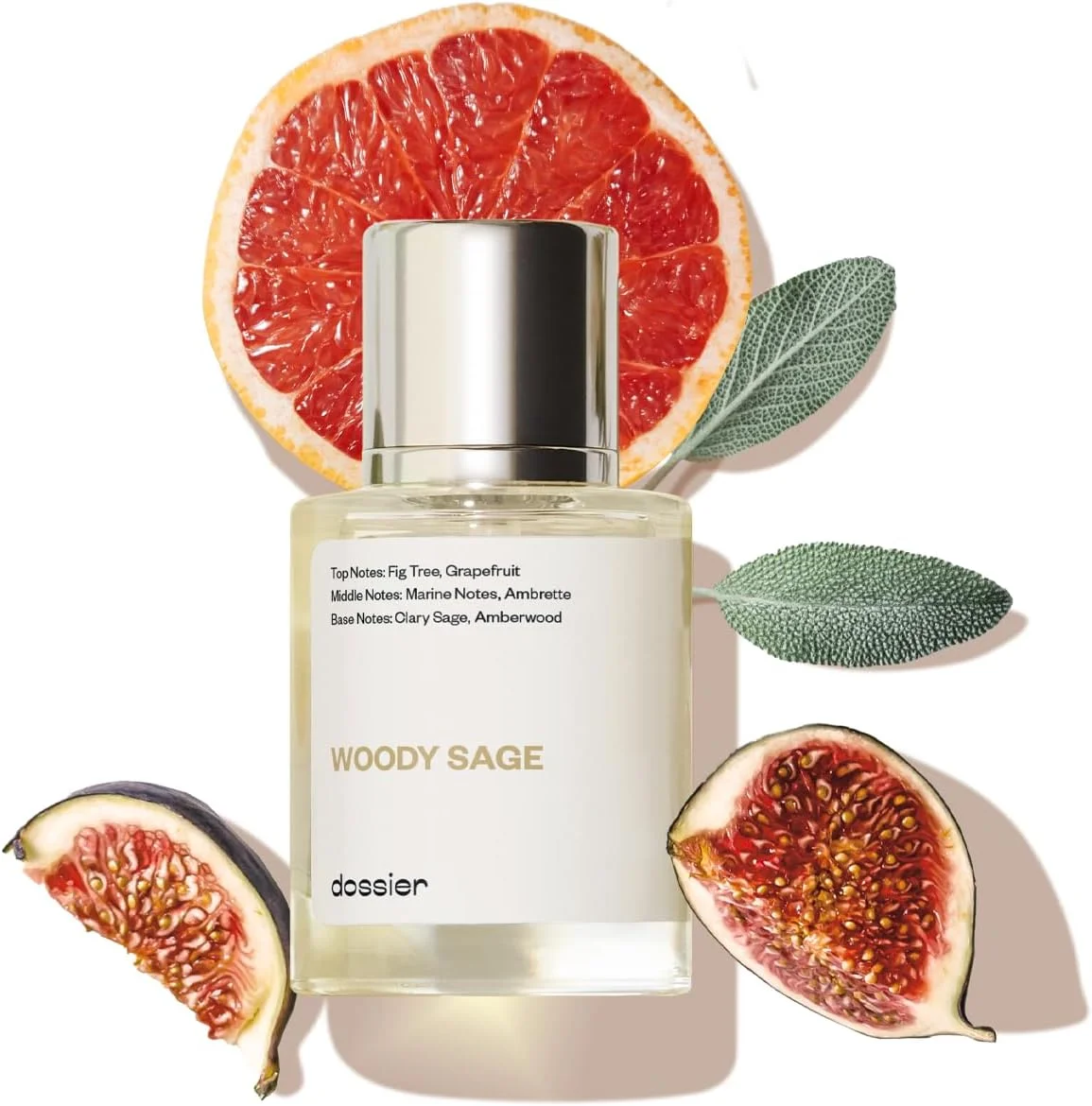دوسیه - مریم گلی چوبی - ادو پرفیوم - الهام گرفته از Wood Sage & Sea Salt از J.Malone - عطر لوکس - تزریق خالص - بدون پارابن - وگان - برای زنان مردان унисекс - رایحه 1.7oz (اسپری 50ml)