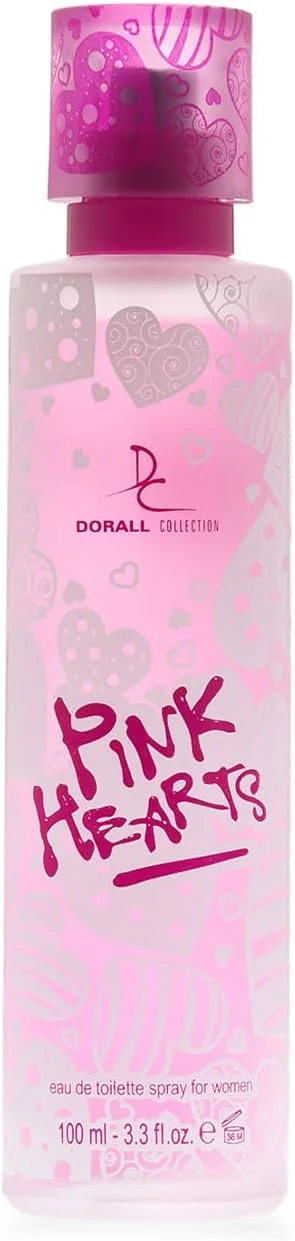 ادکلن زنانه دورال کالکشن مدل Pink Hearts حجم 100 میلی لیتر، رایحه ماندگار گلی و میوه ای - عطر روزانه با طراوت