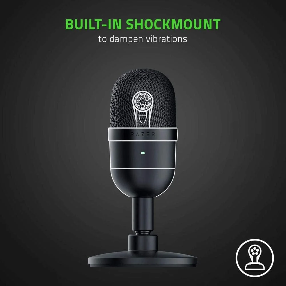 میکروفون استریمینگ Razer Seiren X (بازسازی شده) : الگوی برداشت Supercardioid - میکروفون کندانسور - پایه ضد لرزش داخلی - میکروفون استریمینگ حرفه ای - RZ19-02290100-R3U1 میکروفون استریمینگ Razer Seiren X (بازسازی شده) : الگوی برداشت Supercardioid - میکروفون کندانسور - پایه ضد لرزش داخلی - میکروفون استریمینگ حرفه ای - RZ19-02290100-R3U1